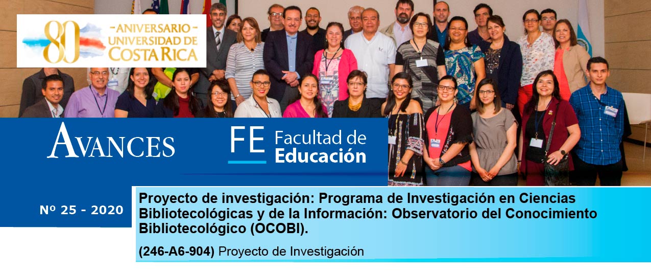 Avances Fe presenta el proyecto Programa de Investigación en Ciencias Bibliotecológicas y de la Información: Observatorio del Conocimiento Bibliotecológico (OCOBI)