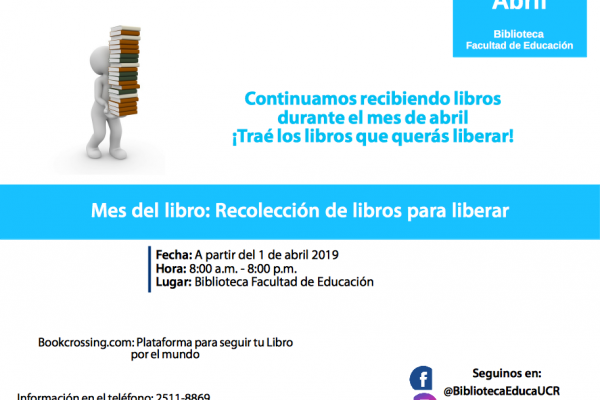 Campaña de recolección de libros de Biblioteca de Educación
