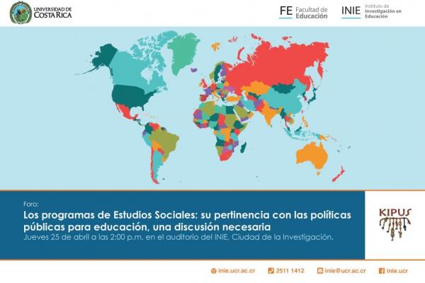 Foro: Los programas de Estudios Sociales, su pertinencia con las políticas públicas para educación, una conversación necesaria.