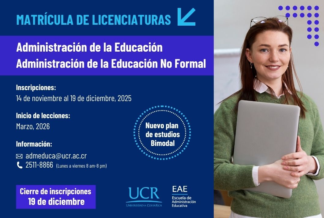 Matrícula de Licenciaturas en Administración de la Educación