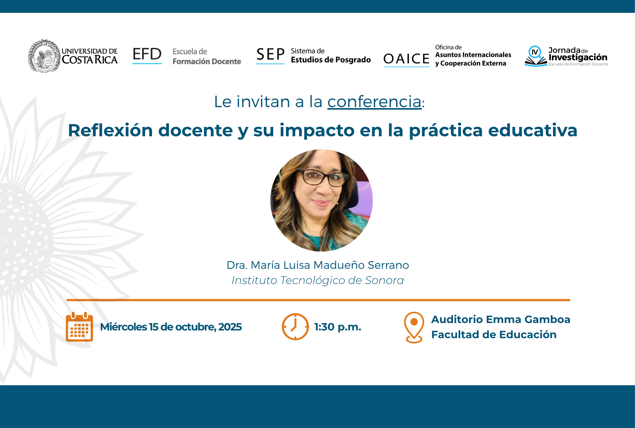 Conferencia: “Reflexión docente y su impacto en la práctica educativa”