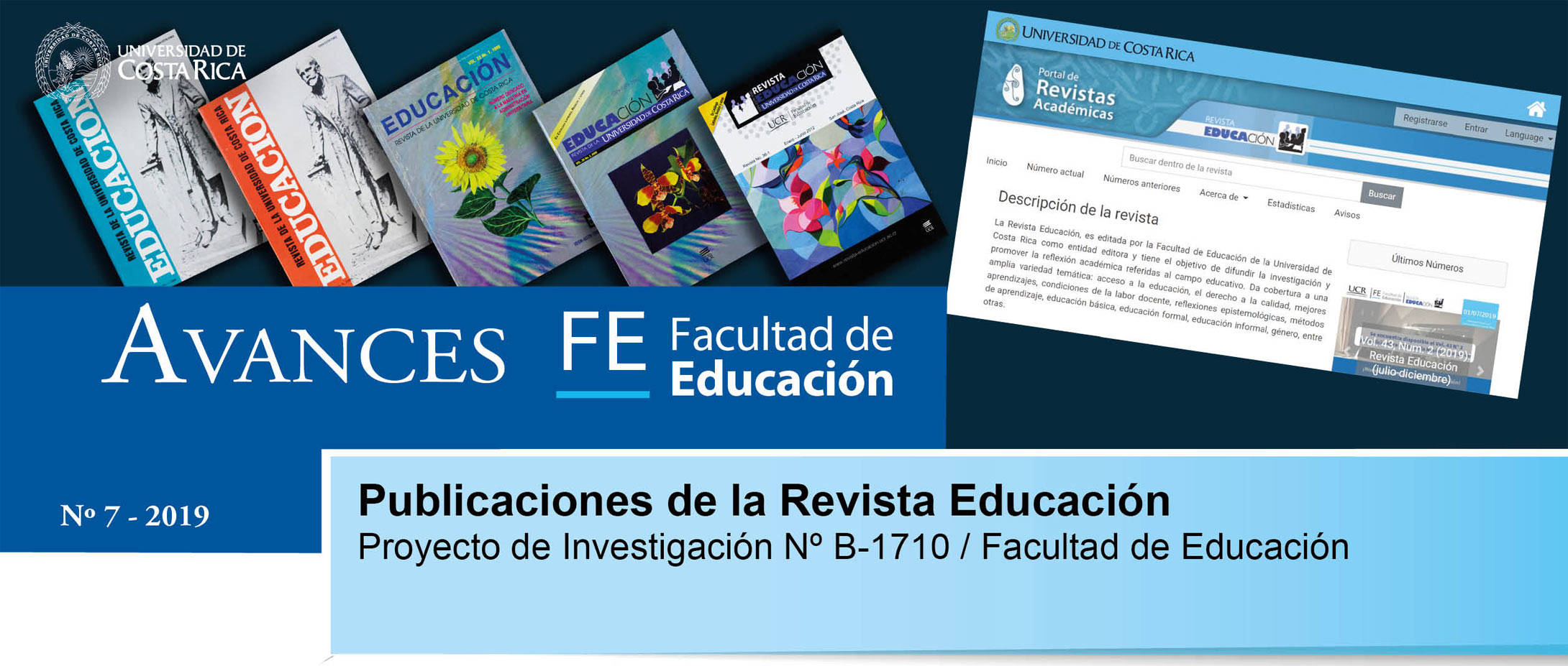 Avances FE de la Facultad de Educación presenta el proyecto de investigación: Revista Educación