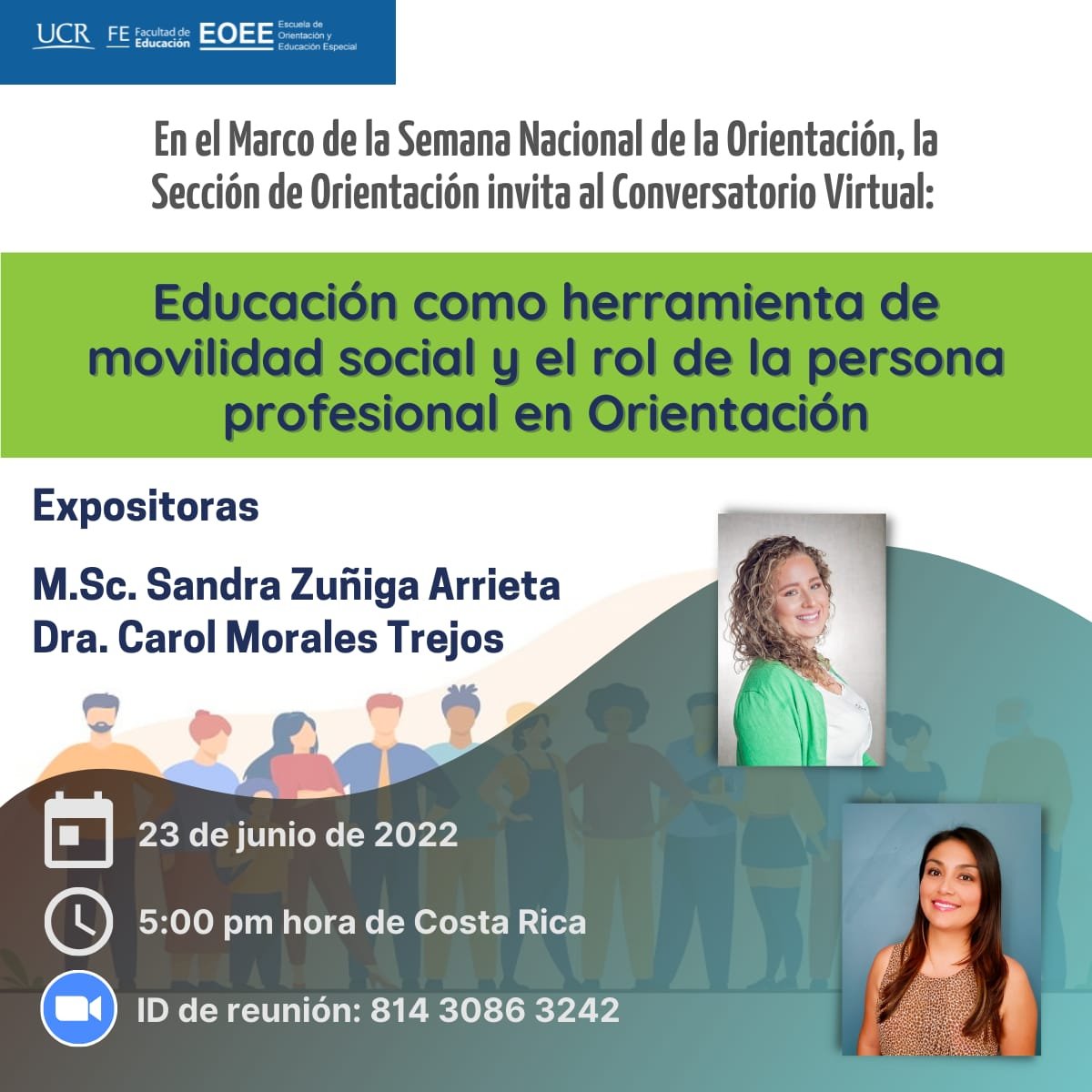 Conversatorio virtual: Educación como herramienta de movilidad social y el rol de la persona profesional en Orientación