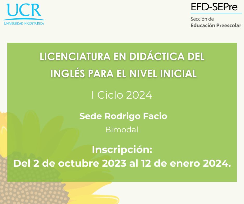 Licenciatura en didáctica del inglés para el nivel inicial