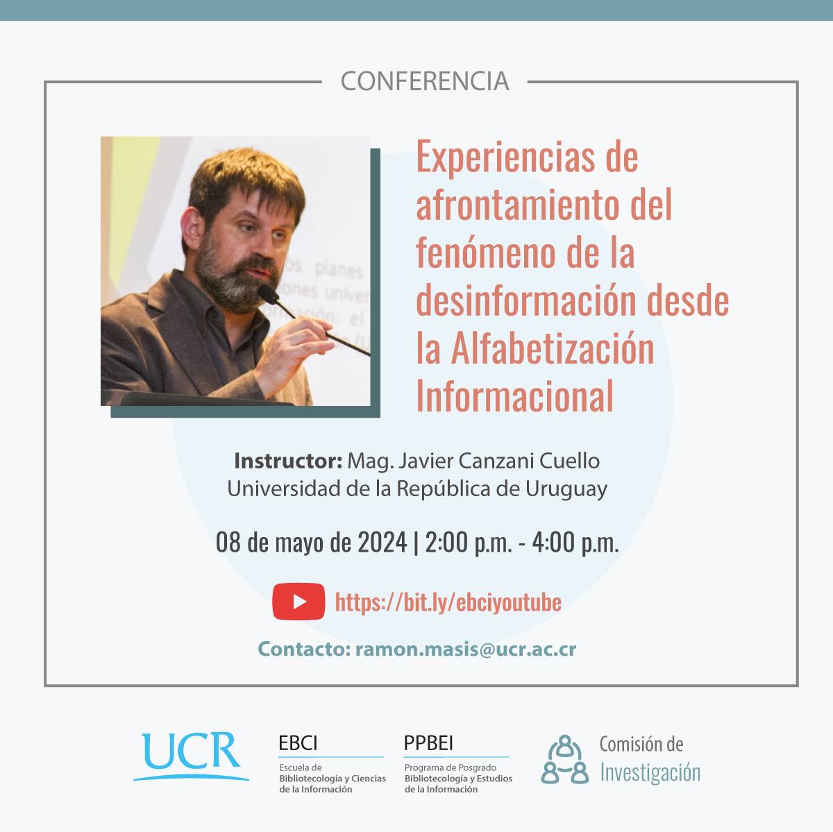 Conferencia: Experiencias de afrontamiento del fenómeno de la desinformación desde la Alfabetización Informacional
