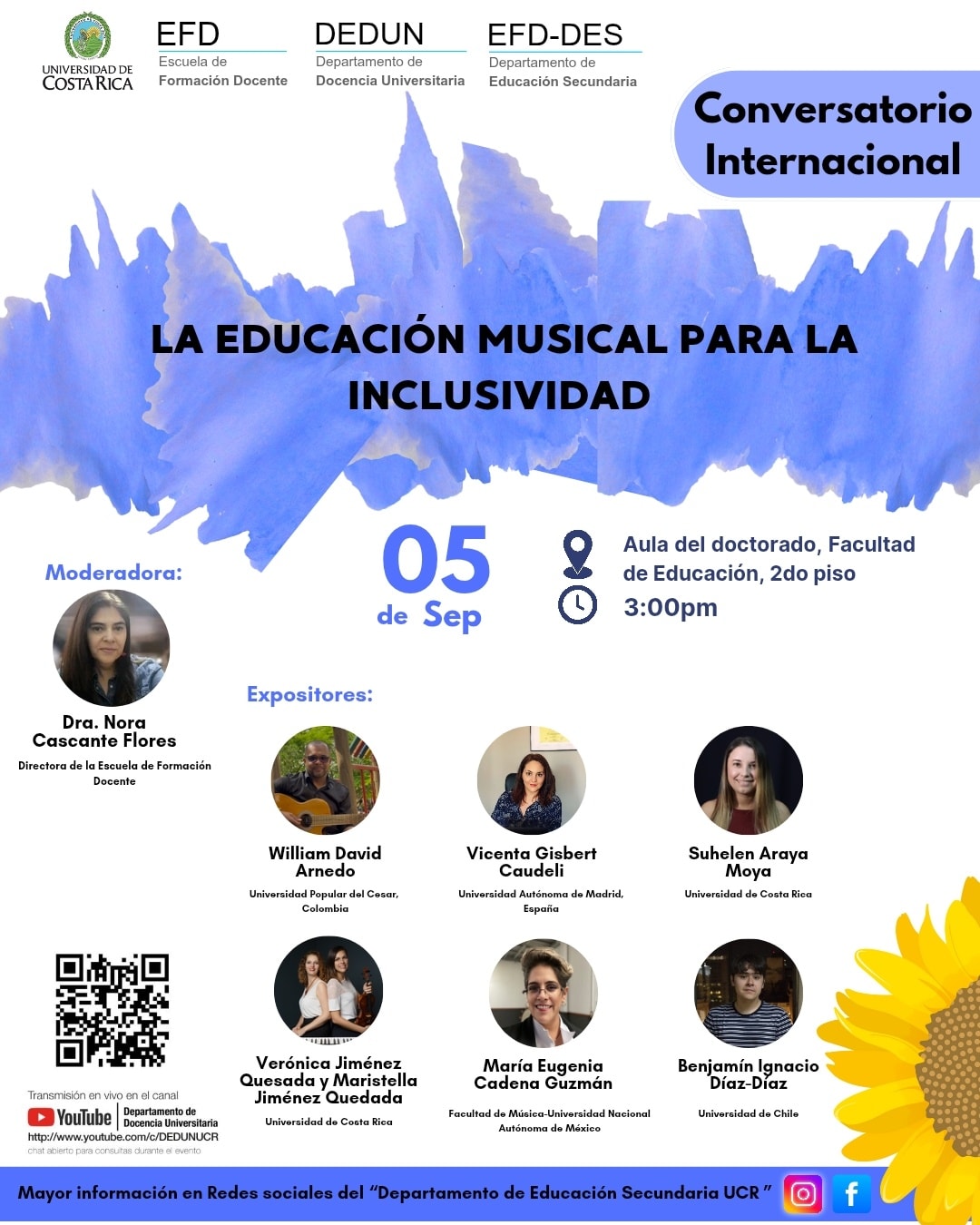 Conversatorio Internacional: La educación musical para la inclusividad