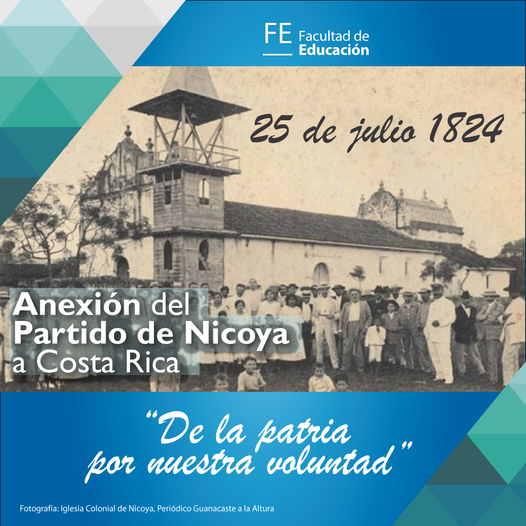 Flyer conmemorativo Anexión del Partido de Nicoya