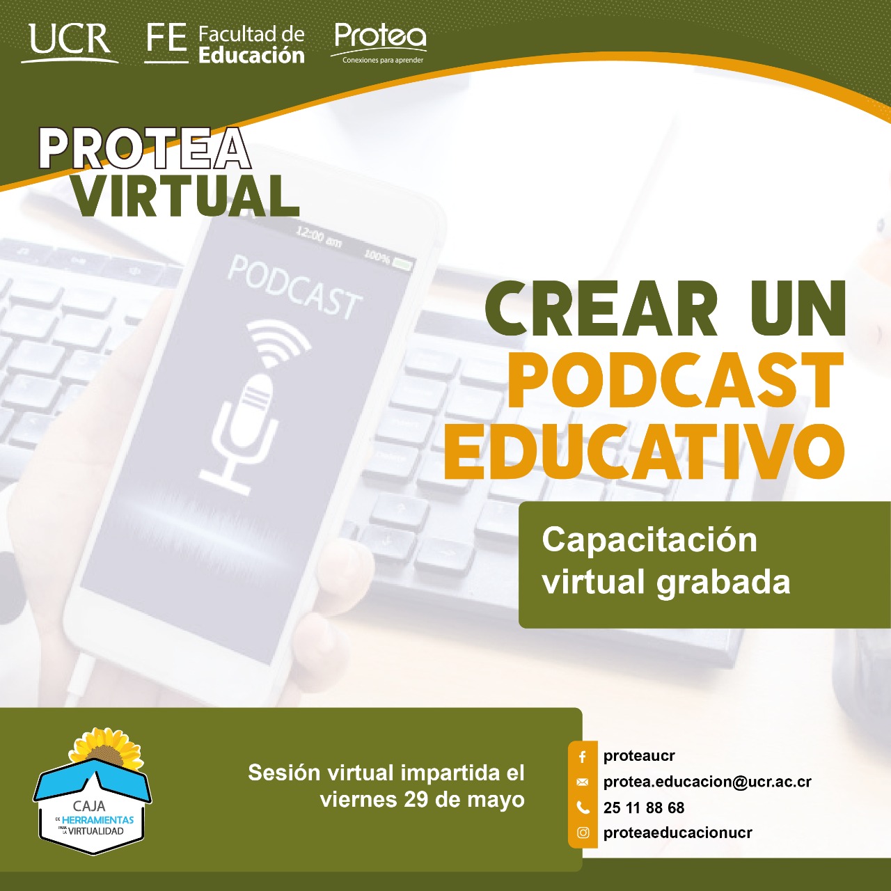 Capacitacion grabada crear un podcast educativo