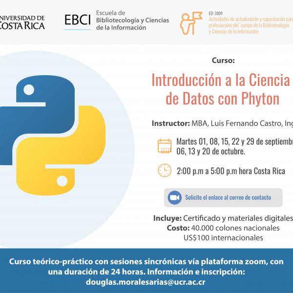 Curso: Introducción a la Ciencia de Datos con Phyton.